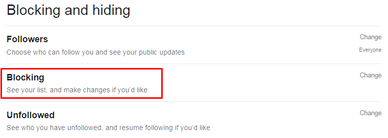 blocking list on linkedin