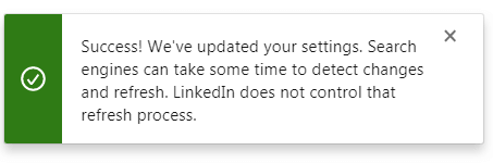 how to change url on linkedin
