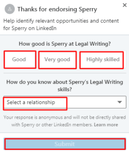 how to endorse someone on linkedin for a new skill