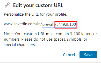 linkedin url change