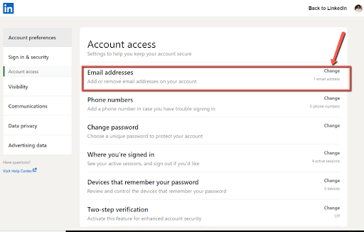 move under account access