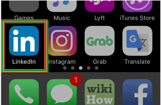open the linkedin app
