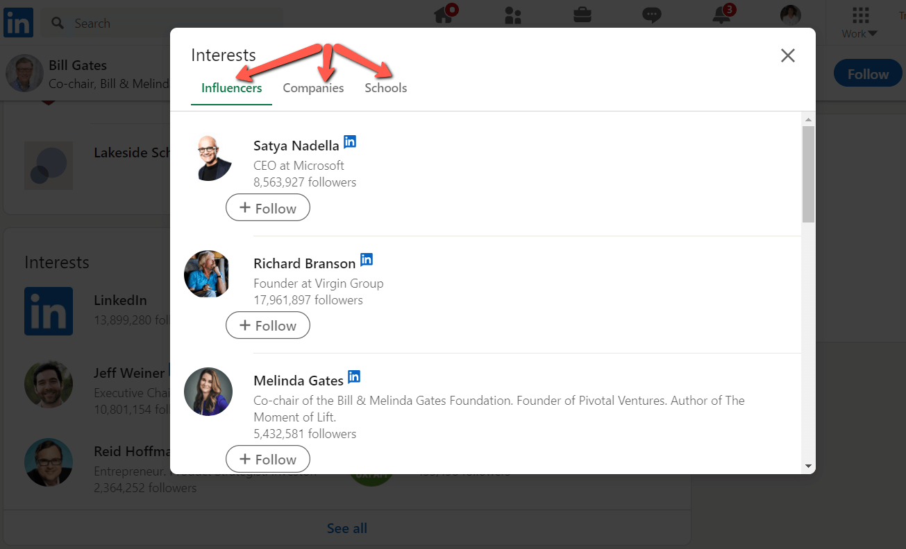 select any clickable category