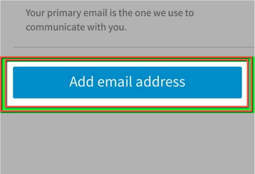 tap the add email address textbox