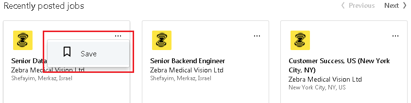 where are my saved jobs on linkedin